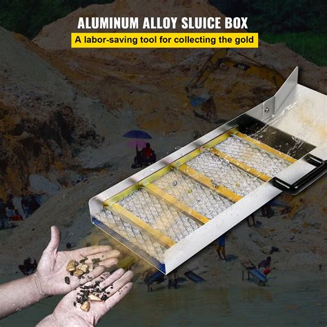 sluice box metal thickness|gold sluice box.